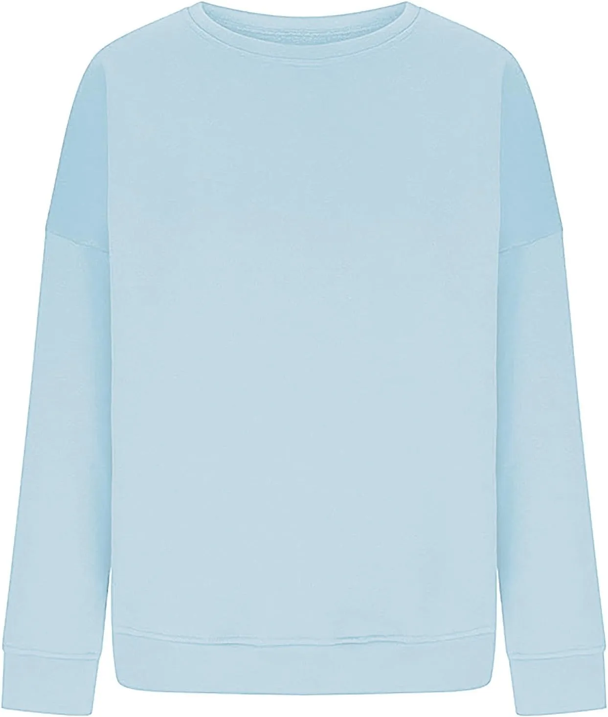 Oversized Long Sleeve Crewneck Sweatshirts for Women Cute Casual Loose Fleece Pullover Sweatshirt Fashion Fall Tops