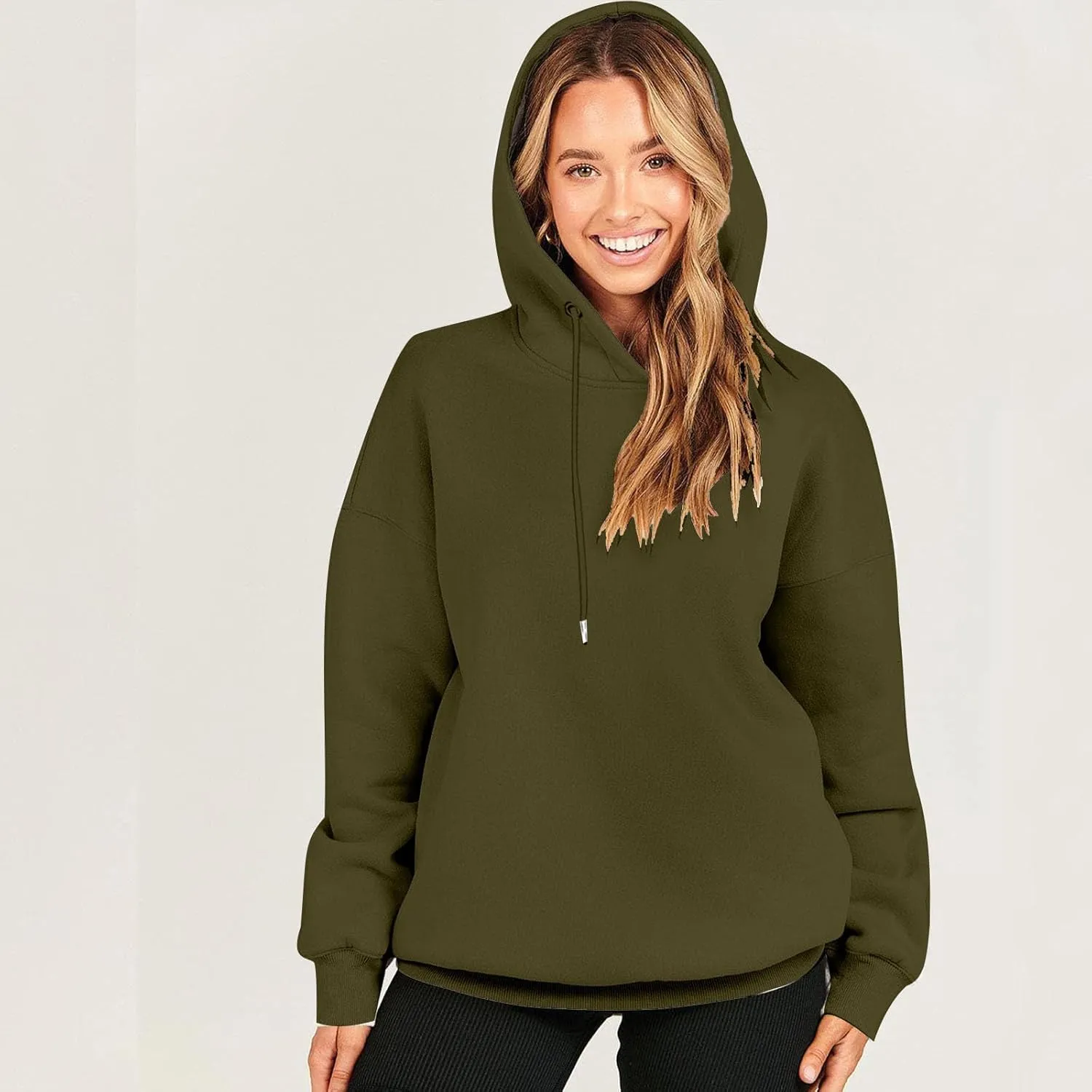 Oversized Long Sleeve Hoodies Sweatshirts For Women 2023 Trendy Fall Outfits Casual Hooded Pullover Tops With Hood