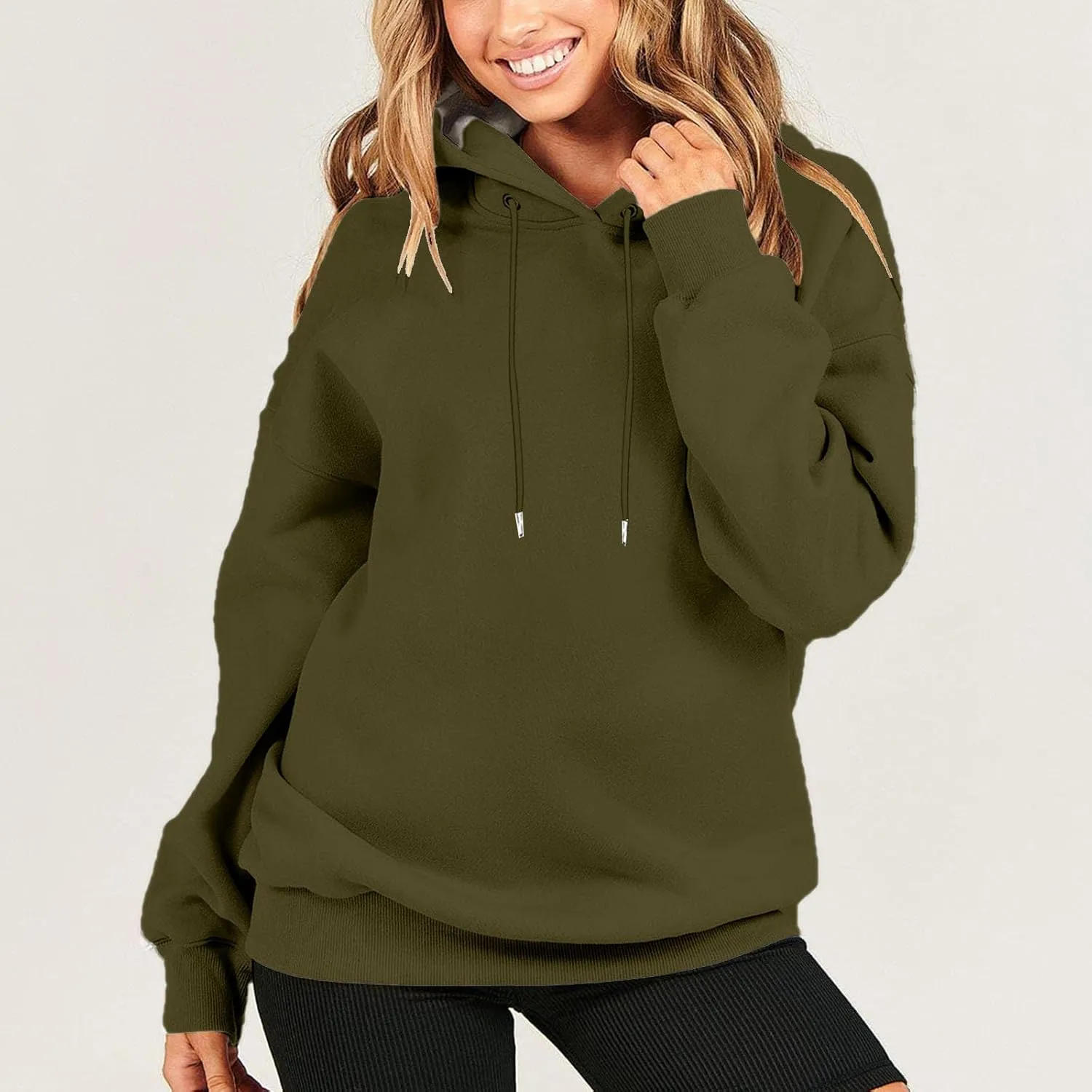 Oversized Long Sleeve Hoodies Sweatshirts For Women 2023 Trendy Fall Outfits Casual Hooded Pullover Tops With Hood