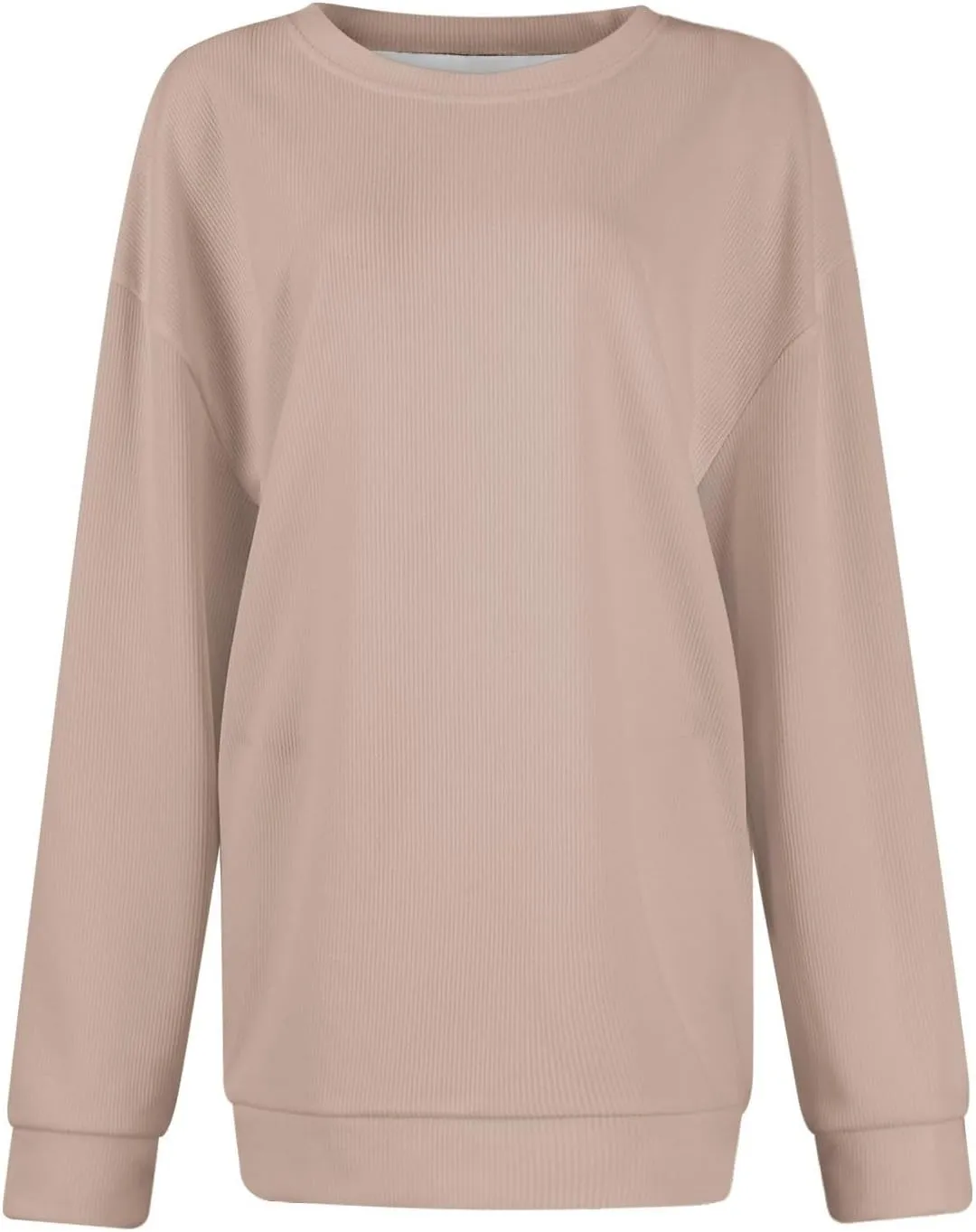 Oversized Sweatshirt for Women Crewneck Sweatshirts No Hood Sweaters Long Sleeve Shirts Hoodies Pullover Casual Tops