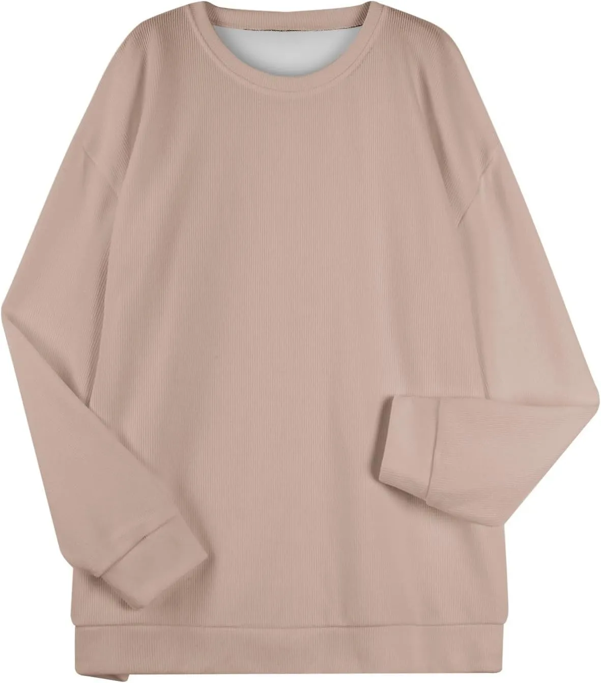 Oversized Sweatshirt for Women Crewneck Sweatshirts No Hood Sweaters Long Sleeve Shirts Hoodies Pullover Casual Tops