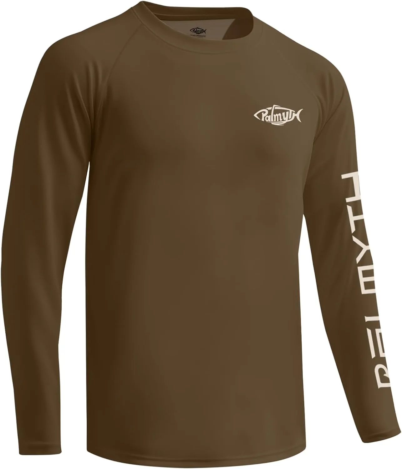 Palmyth Fishing Shirts for Men Long Sleeve UPF 50  T Shirt Sun Protection Tee