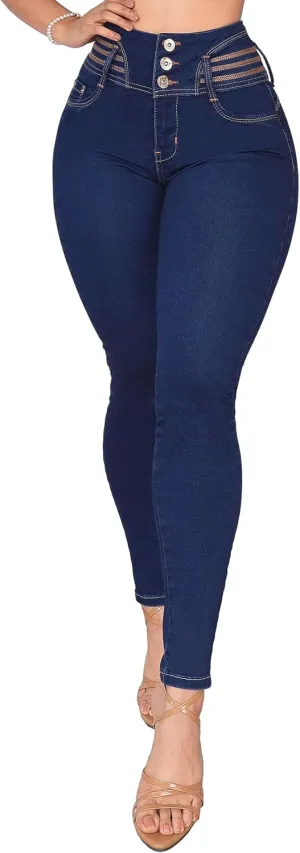 Pantalones Colombianos Levanta cola Butt Lifting Jeans High Waisted Jeans for Women Colombian Jeans