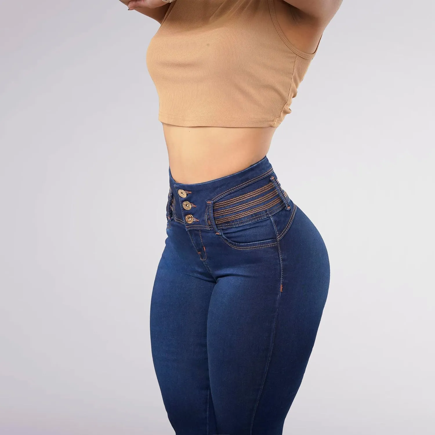 Pantalones Colombianos Levanta cola Butt Lifting Jeans High Waisted Jeans for Women Colombian Jeans
