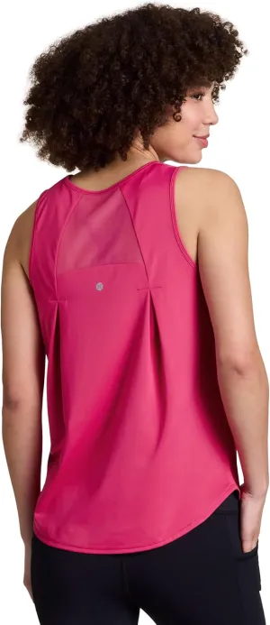 RBX Active Women's Workout Top with Breathable Mesh Panels, Quick Drying Gym Running Tank Top with Plus Sizes