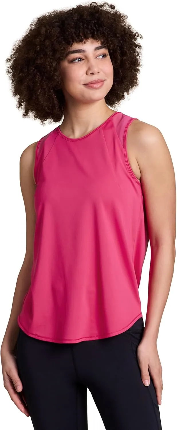 RBX Active Women's Workout Top with Breathable Mesh Panels, Quick Drying Gym Running Tank Top with Plus Sizes