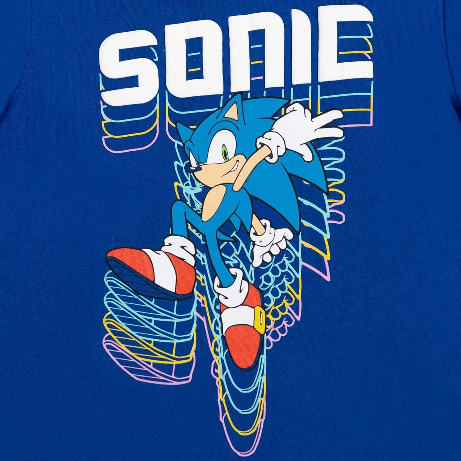 SEGA Sonic The Hedgehog 3 Pack Raglan T-Shirts Toddler to Big Kid Sizes (2T - 18-20)