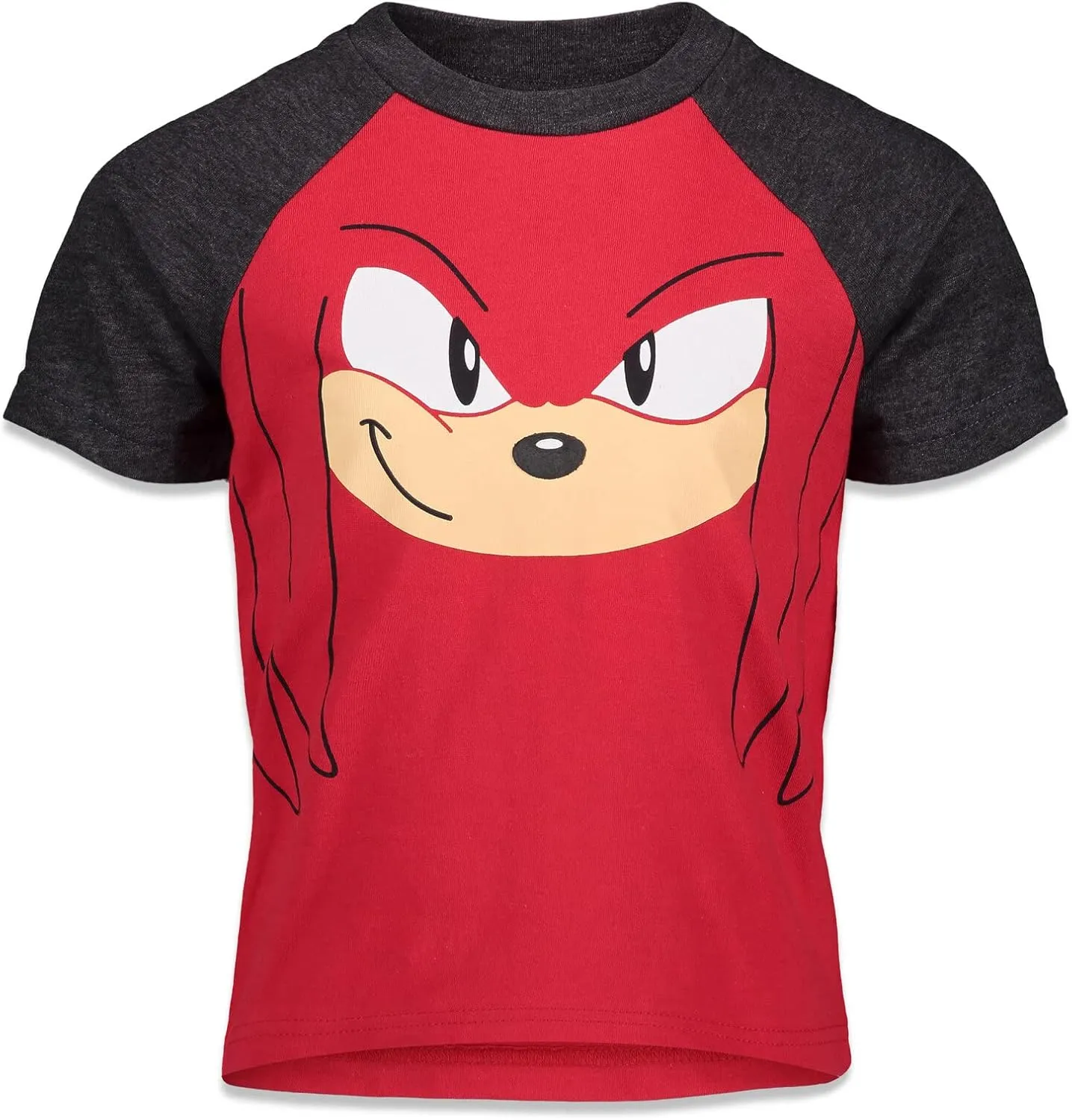 SEGA Sonic The Hedgehog 3 Pack Raglan T-Shirts Toddler to Big Kid Sizes (2T - 18-20)