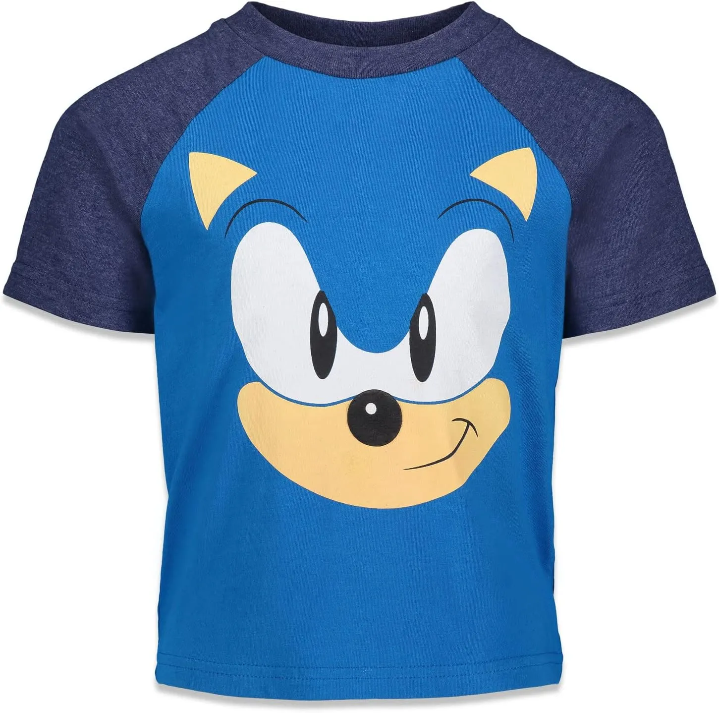 SEGA Sonic The Hedgehog 3 Pack Raglan T-Shirts Toddler to Big Kid Sizes (2T - 18-20)