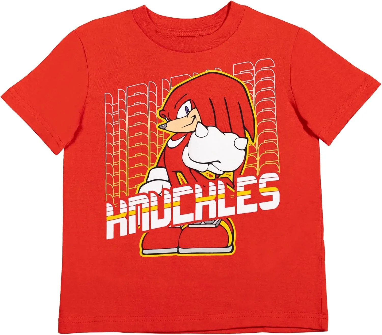 SEGA Sonic The Hedgehog 3 Pack Raglan T-Shirts Toddler to Big Kid Sizes (2T - 18-20)