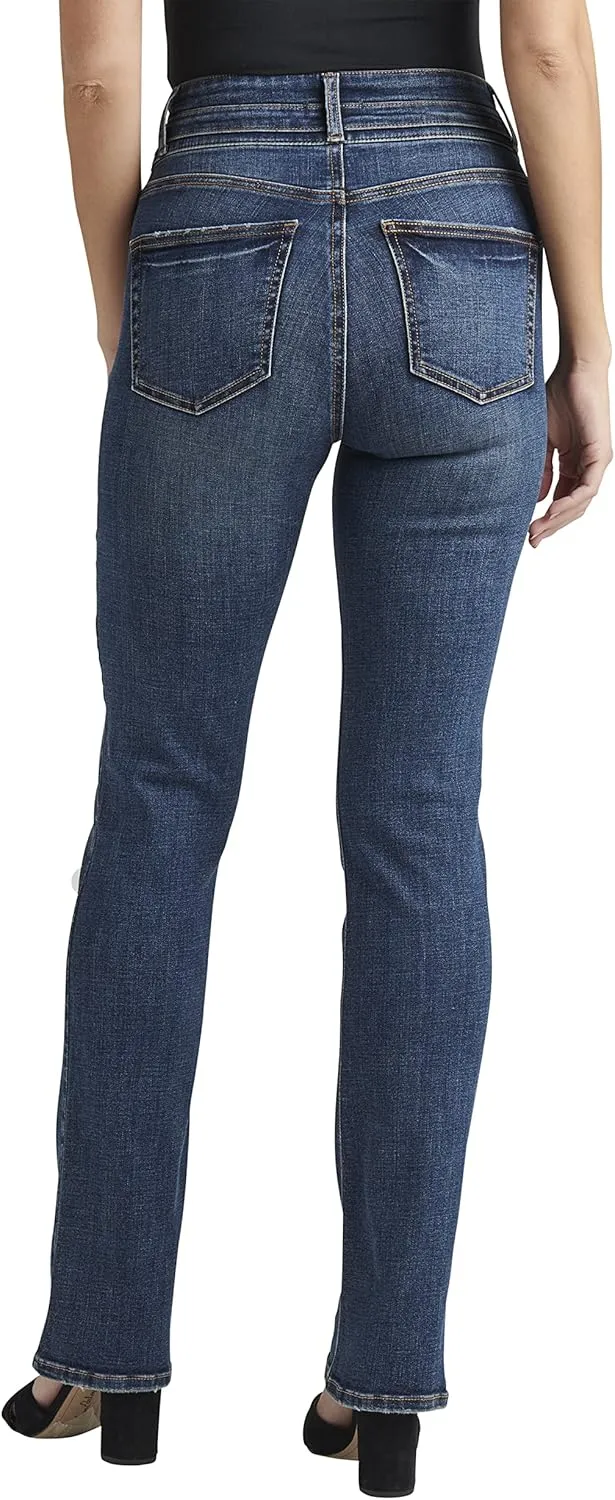 Silver Jeans Co. Women's Avery High Rise Curvy Fit Slim Bootcut Jeans-Legacy