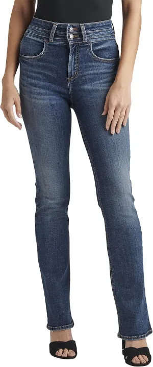 Silver Jeans Co. Women's Avery High Rise Curvy Fit Slim Bootcut Jeans-Legacy