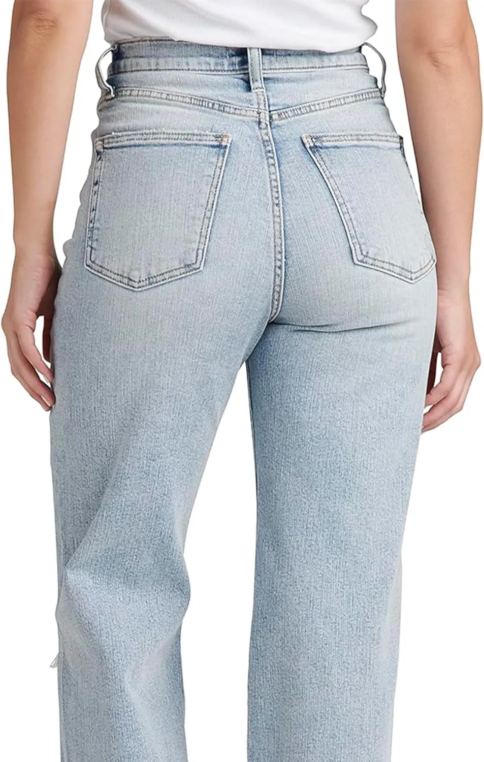 Silver Jeans Co. Women's Highly Desirable High Rise Trouser Leg Jeans