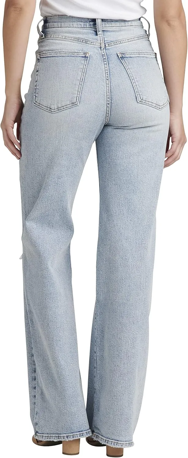Silver Jeans Co. Women's Highly Desirable High Rise Trouser Leg Jeans