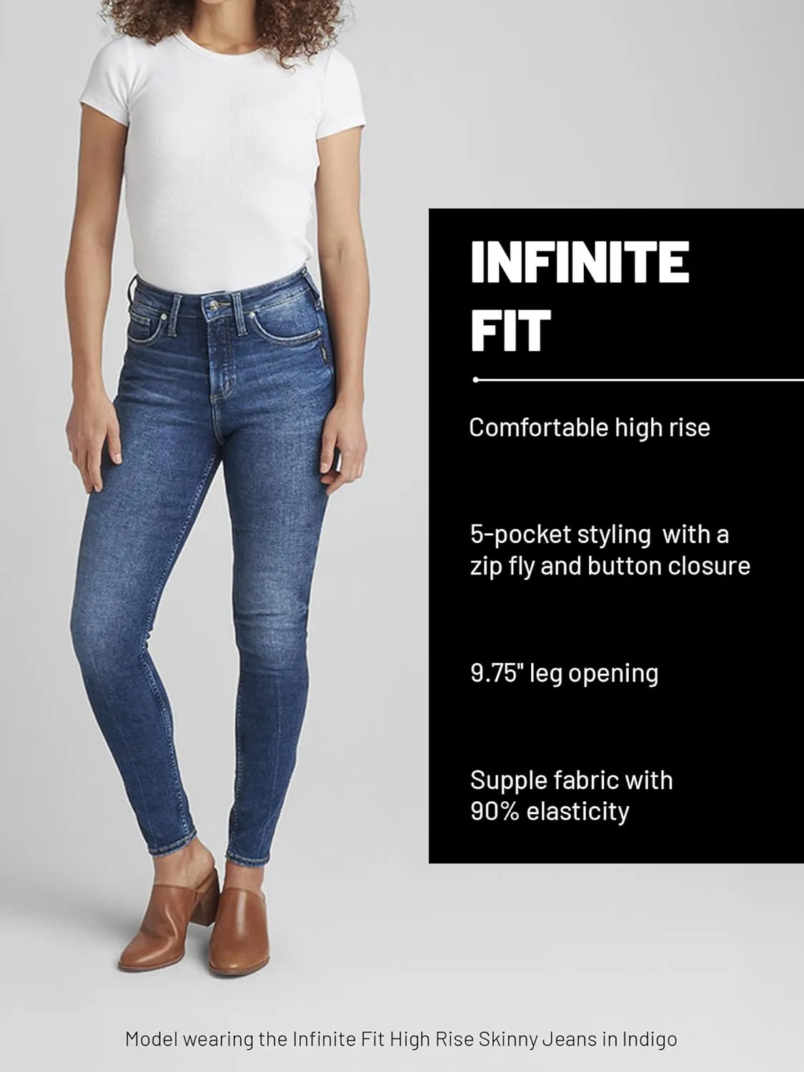 Silver Jeans Co. Women's Infinite Fit High Rise Bootcut Jeans