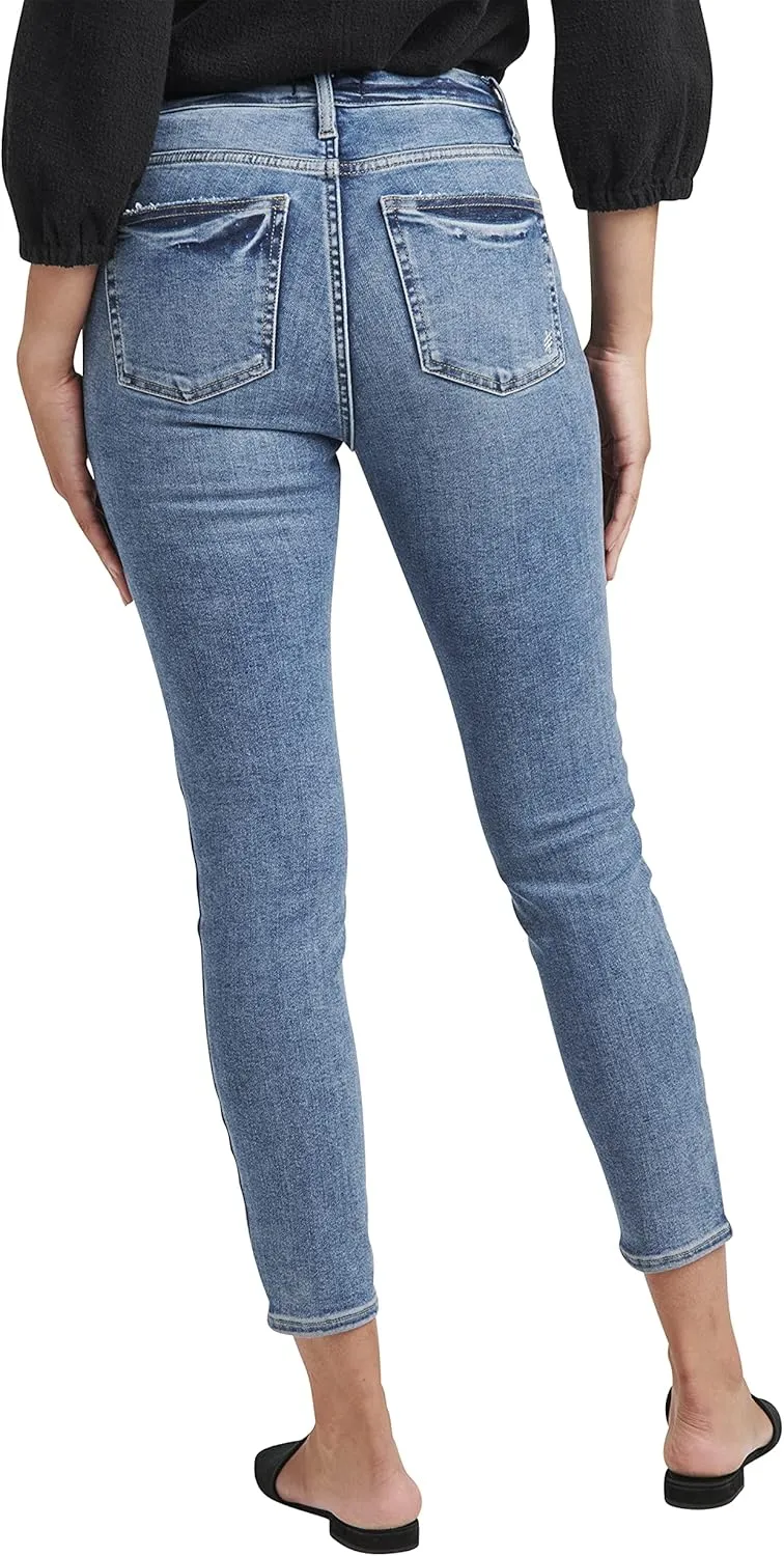 Silver Jeans Co. Women's Infinite Fit High Rise Skinny Leg Jeans