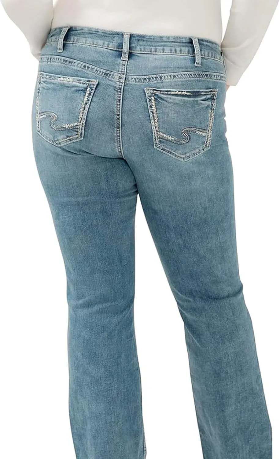 Silver Jeans Co. Women's Plus Size Suki Mid Rise Slim Bootcut Jeans