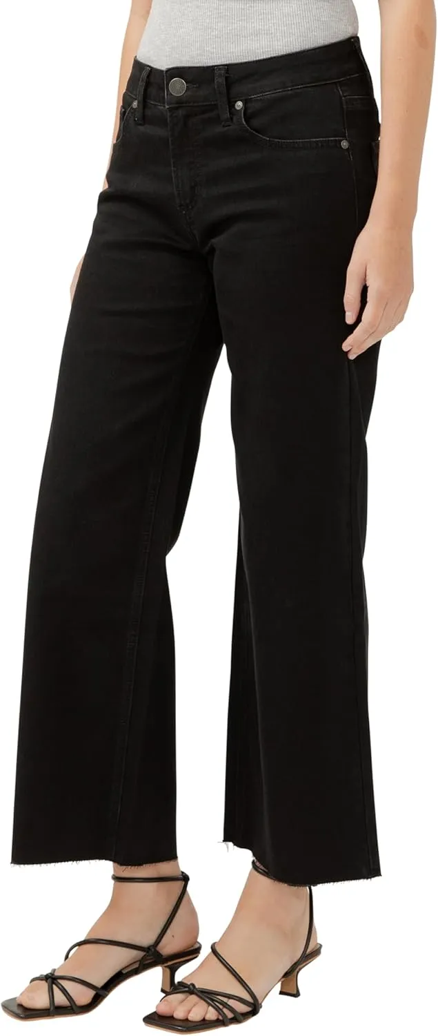 Silver Jeans Co. Women's Suki Mid Rise Curvy Fit Flare Leg Jeans