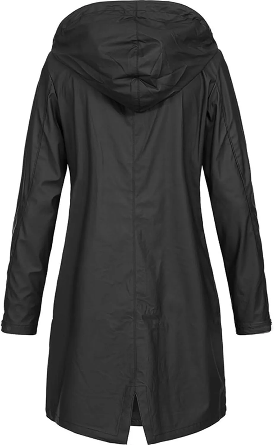 TIMIFIS Raincoats for Women with Hood Waterproof Lightweight Long Trench Coats Casual Rain Jackets Windbreaker with Pocket