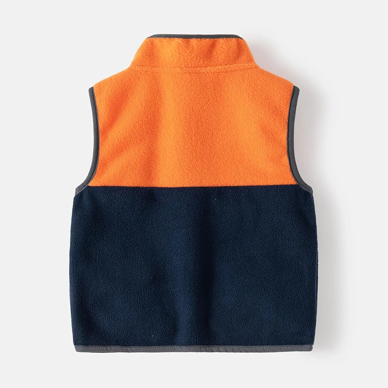Toddler Baby Boy Girl Fleece Vest Coat Sleeveless Zipper Waistcoat with Pockets Fall Winter Warm Outerwear