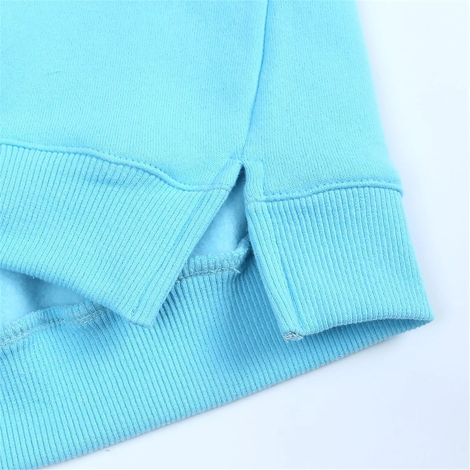 Toddler Boys Girls Fleece Lined Crewneck Sweatshirt Kids Sport Solid Basic Cotton Pullover Tops Long Girls Undershirts