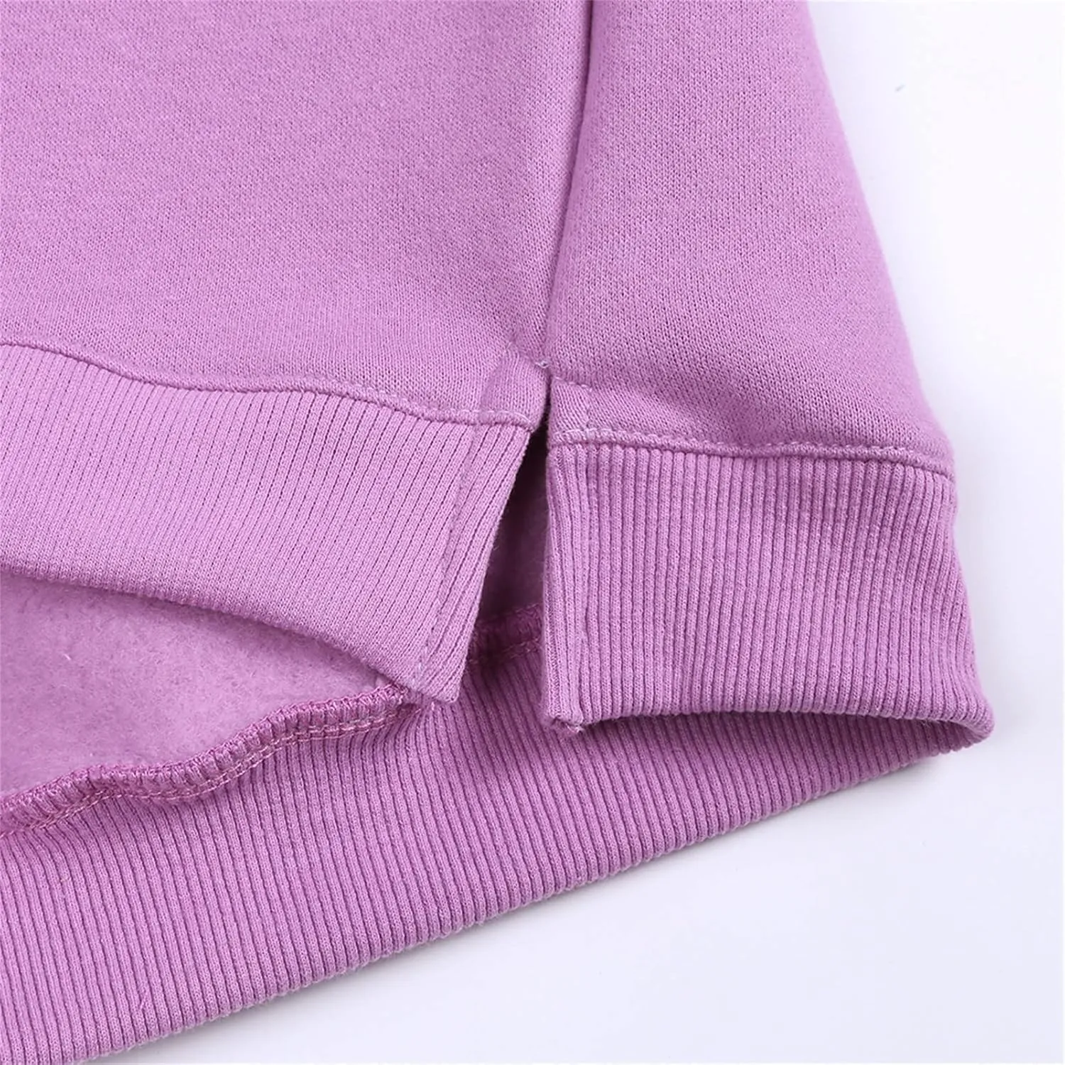 Toddler Boys Girls Fleece Lined Crewneck Sweatshirt Kids Sport Solid Basic Cotton Pullover Tops Long Sleeve Shirt