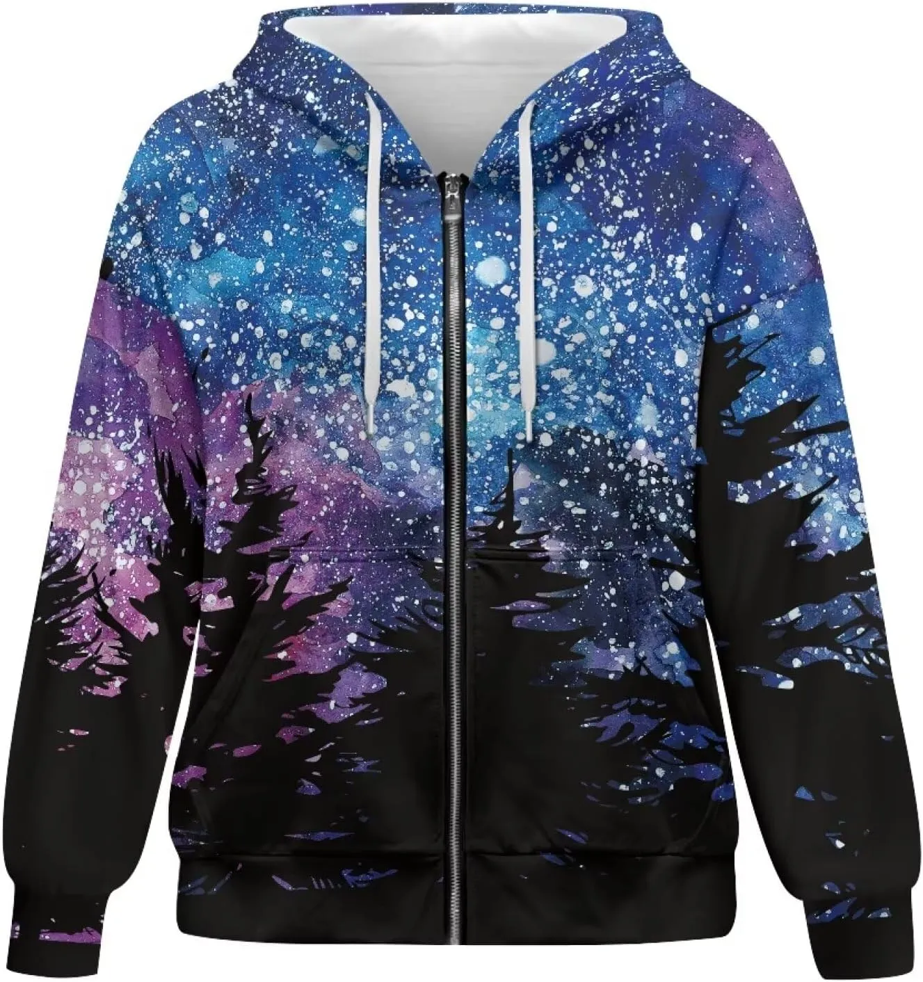 TODIYADDU Oversized Sweatshirt for Women Trendy Hoodies with Pockets Casual Long Sleeve Zip Up Pullover Y2k Clothes Gifts