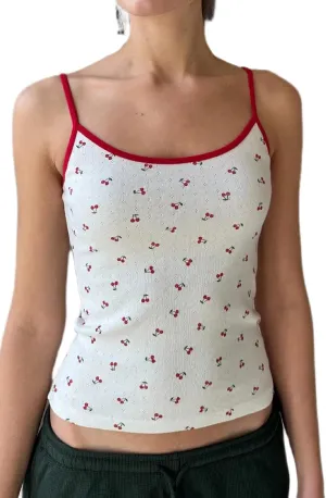 UAURORAO Women Sexy Scoop Neck Tank Top Adjustable Spaghetti Strap Camisole Shirts Slim Fitted Crop Top Basic Undershirt