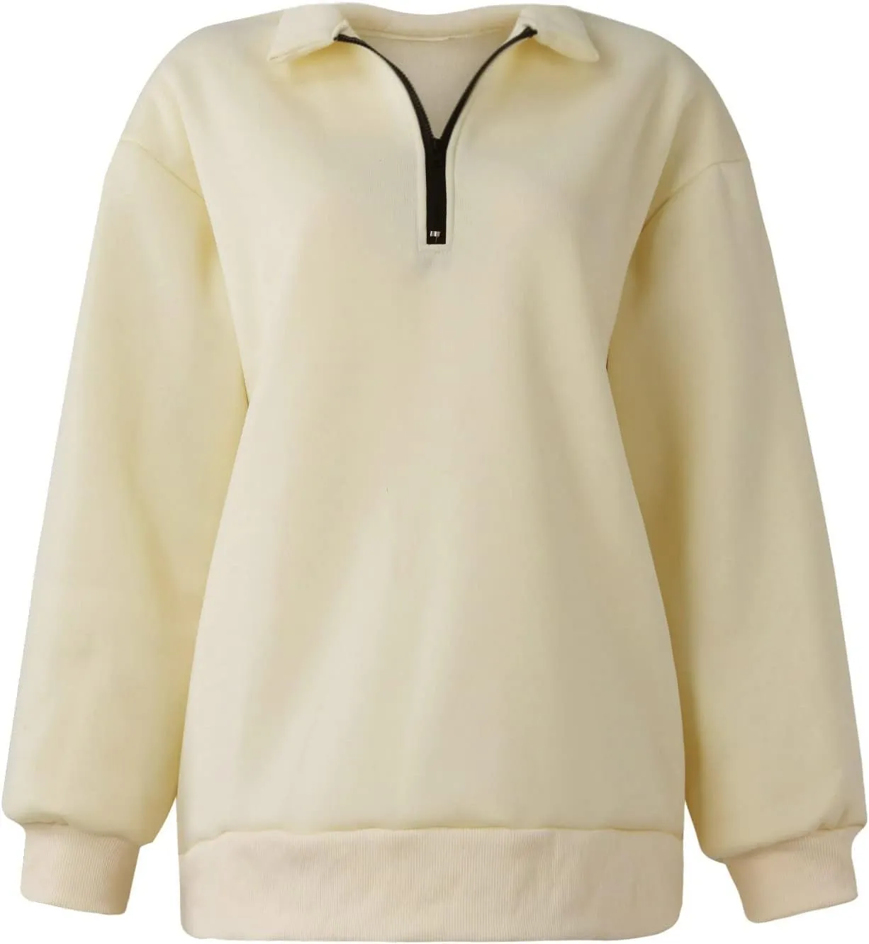 UOQAPRE Oversized Sweatshirt for Women Long Sleeve Womens Sweaters Half Zip Pullover Women Clothes for Girls Christmas