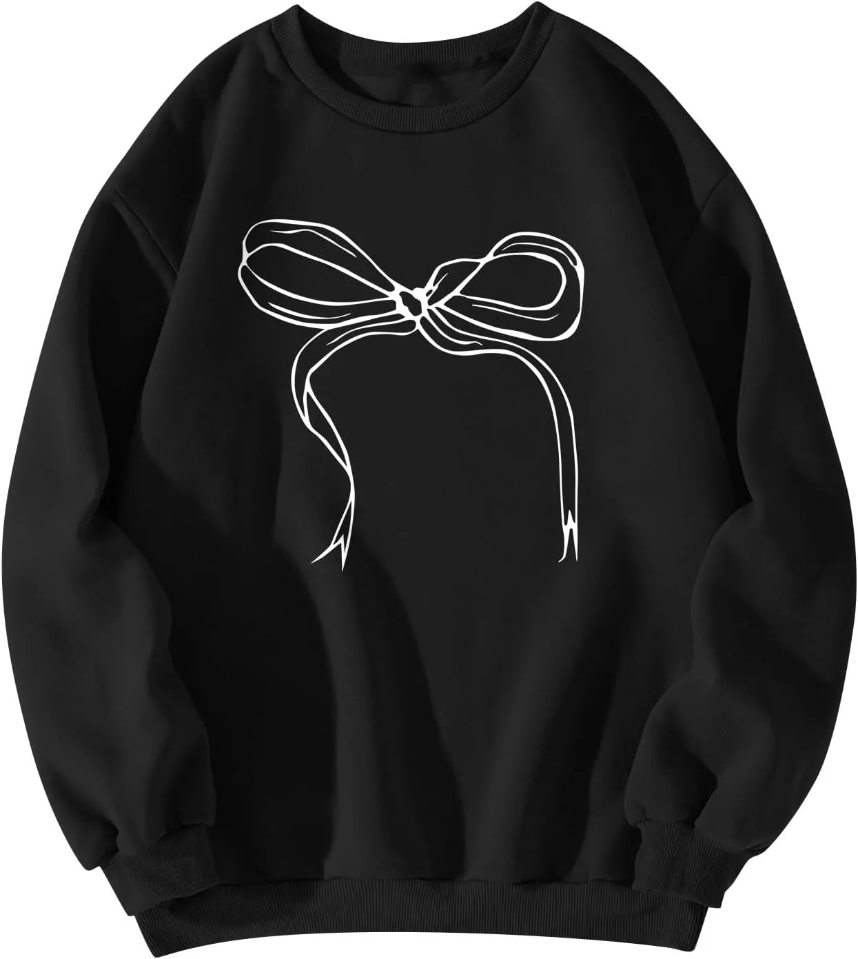 Valentines Sweatshirts for Women Crewneck Comfy Cute Oversized Sweatshirt Baggy Drop Shoulder Cotton Fleece Pullover