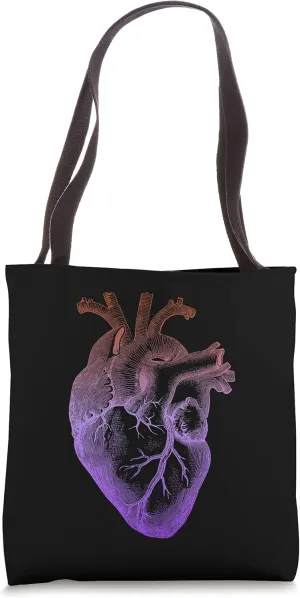 Vintage Anatomical Heart Cardiac Surgeon Student Gift Tote Bag