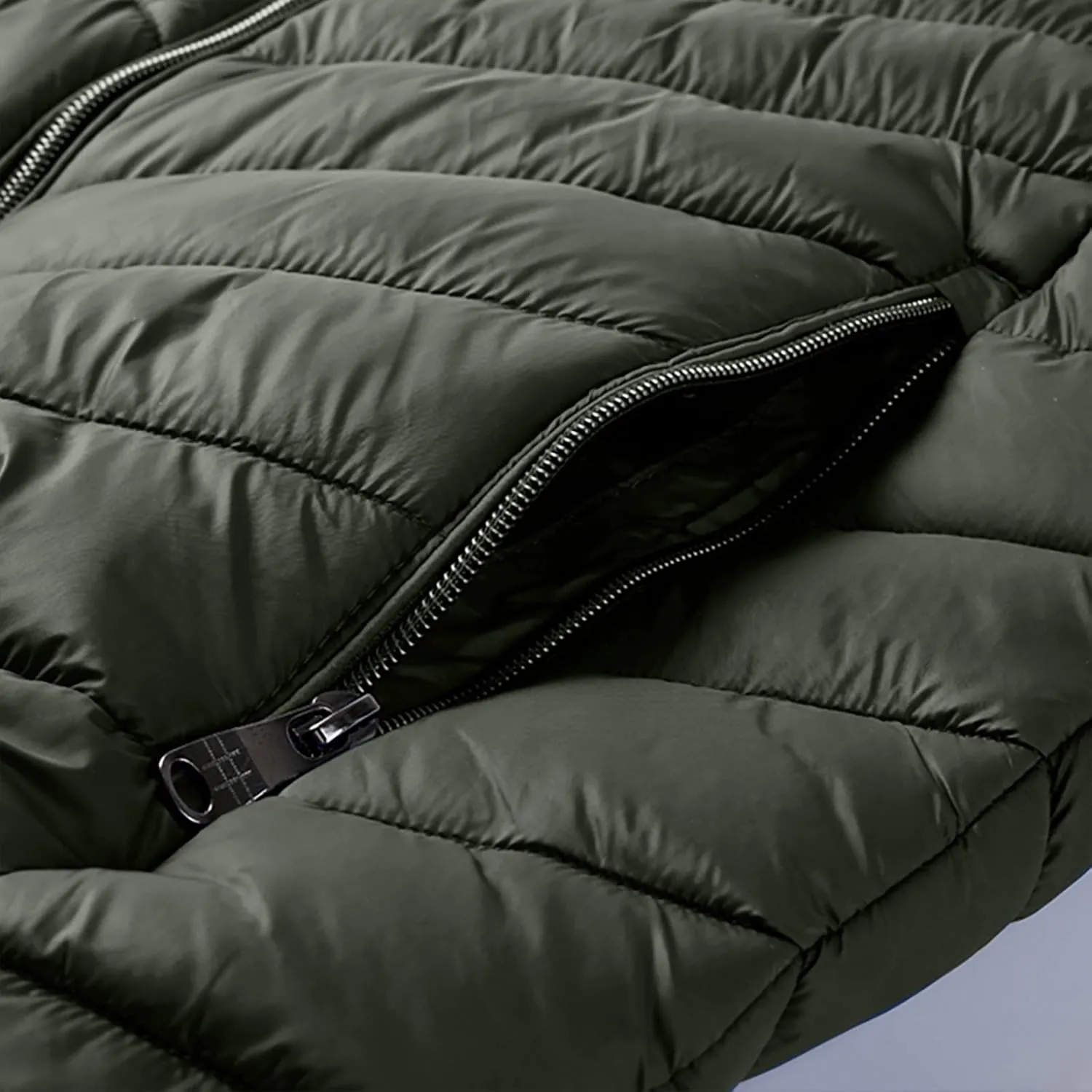 Waistcoat for Men's Fall Winter Warm Cotton Padded Sleeveless Snow Jackets Trendy Color Block Plus Size Vest Coat