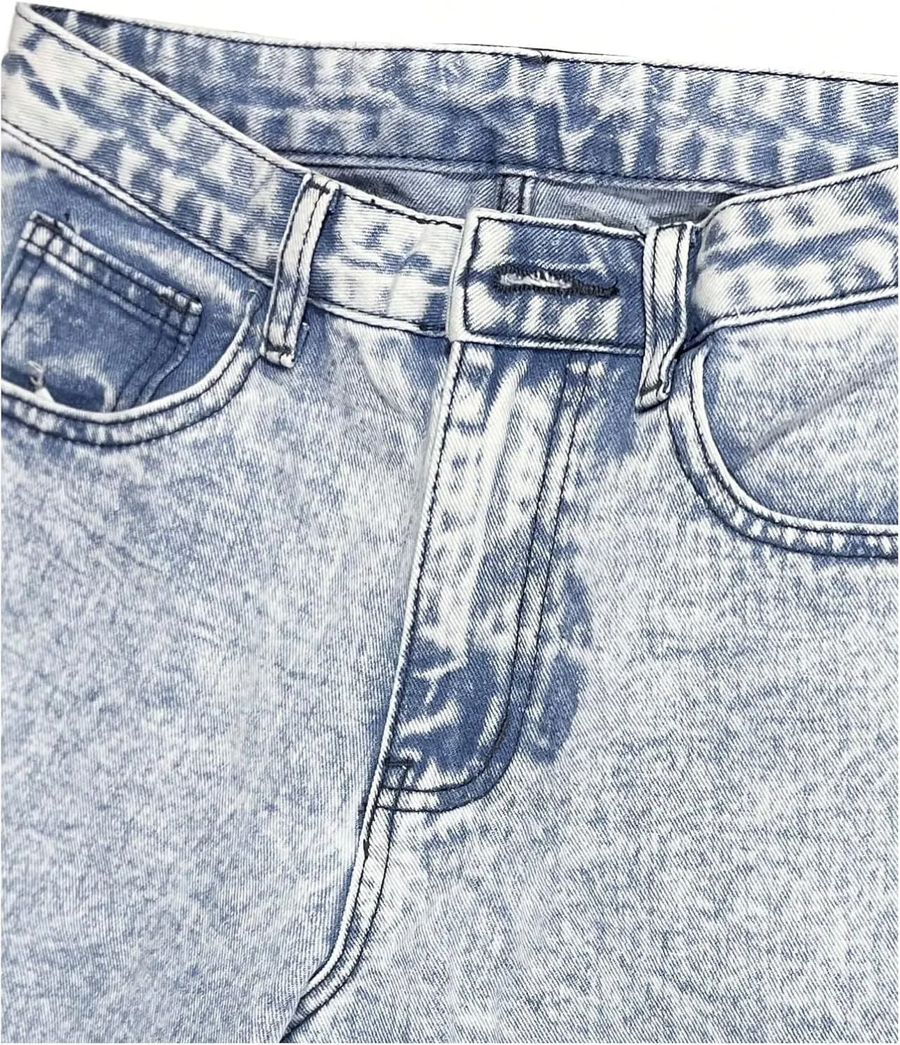WDIRARA Girl's Bowknot Embroidery Wide Leg Jeans Y2k Baggy Denim Pants