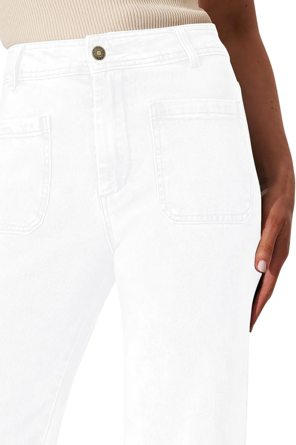 Wide Leg Jeans for Women - High Waisted Baggy Jeans Stretch Loose Denim Pants