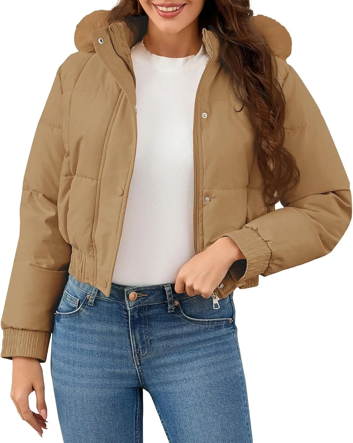 Winter Coats for Women Long Oversized Womens Short Winter Warm Cotton Jacket Single Breasted Zipper Jacket