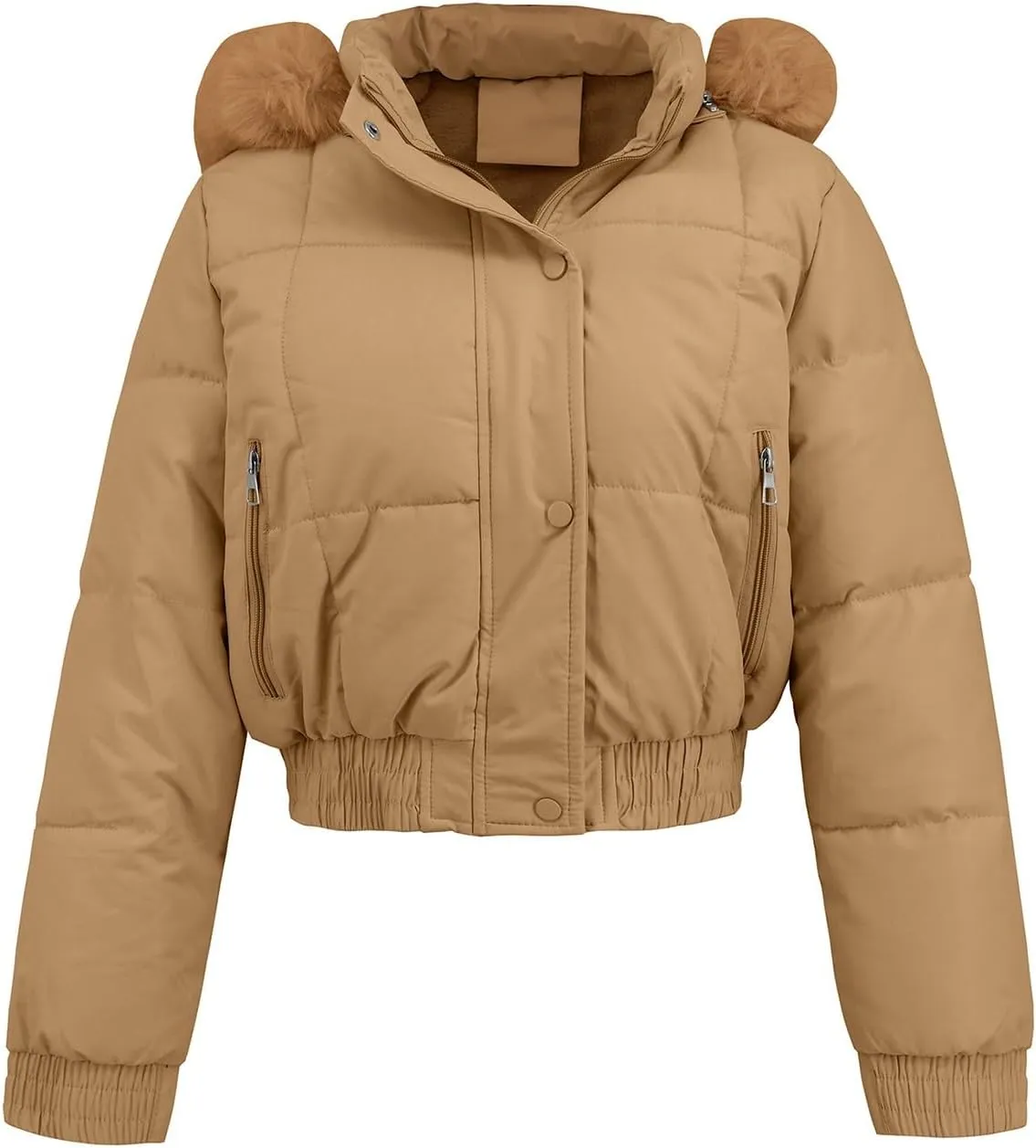 Winter Coats for Women Long Oversized Womens Short Winter Warm Cotton Jacket Single Breasted Zipper Jacket