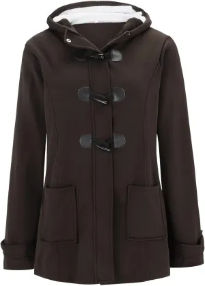 Winter Coats for Women Zip Up Hooded Utility Coats Outerwear with Pockets Plus Size Warm Sherpa Fleece Lined Jackets