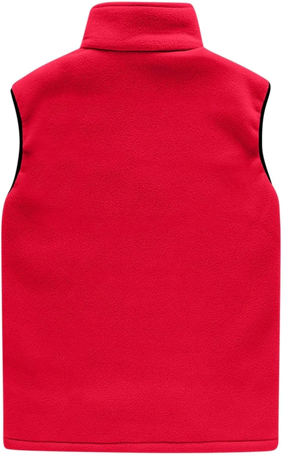Wkishenl Women's Fleece Vest Solid Stand Collar Sleeveless Jacket Coat Fall Fuzzy Sherpa Lightweight Vest Zipper Waistcoat