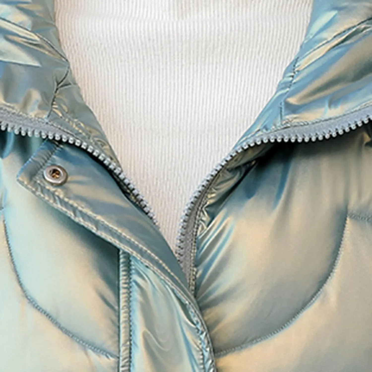 Women Lightweight Puffer Vest Packable Long Winter Coat Zip Up Quilted Jackets Hooded Sleeveless Plus Size Warm Vest