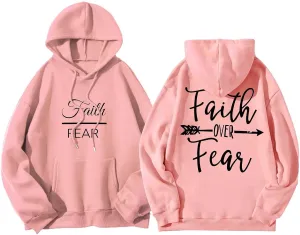 Women Solid Basic Letter Loose Hoodie Women Winter Warm Fashion Long Sleeve Loose Solid Hooded Sweatshirt for Women