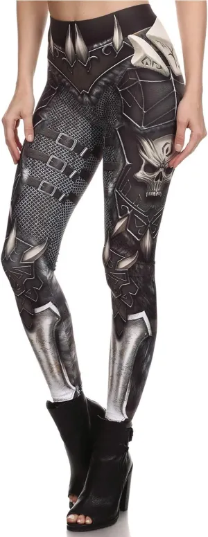 Women Steampunk Retro Leggings Comic Cosplay Punk Print Polyester Gothic Trousers Capris Pants S-4XL Plus Size