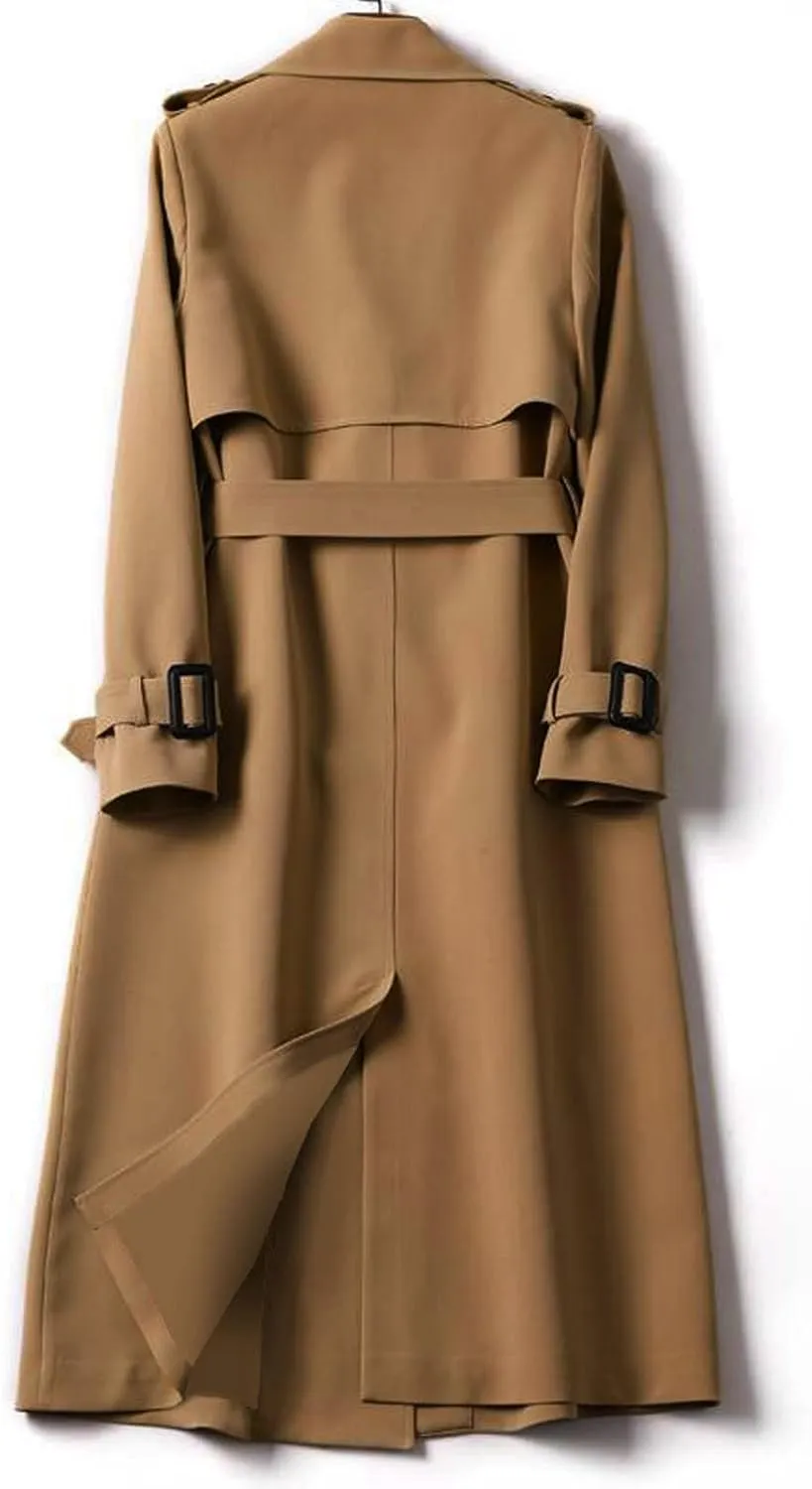 Women's Coats Basic Long Jacket Coat Coat Trench Long Jacket Ladies Slim Long Belt Elegant Winter Coats for Women