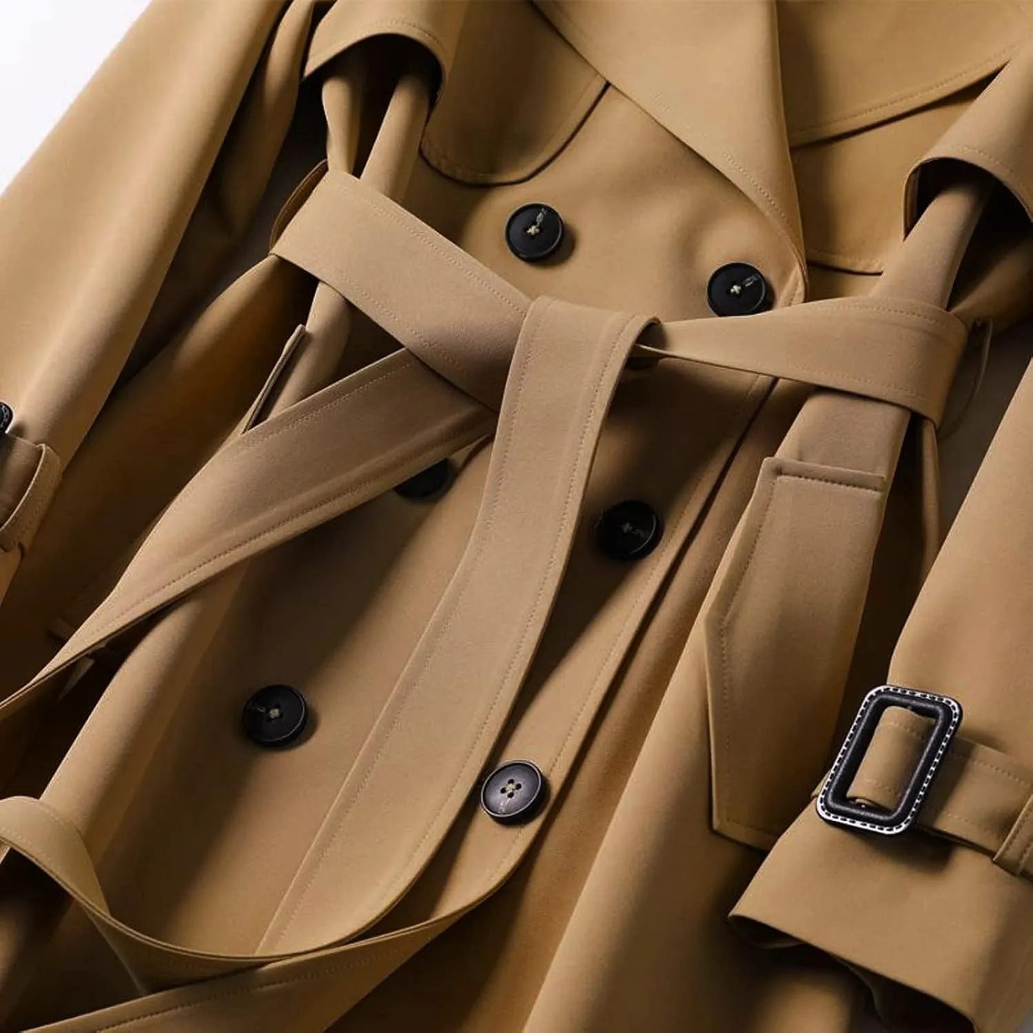 Women's Coats Basic Long Jacket Coat Coat Trench Long Jacket Ladies Slim Long Belt Elegant Winter Coats for Women