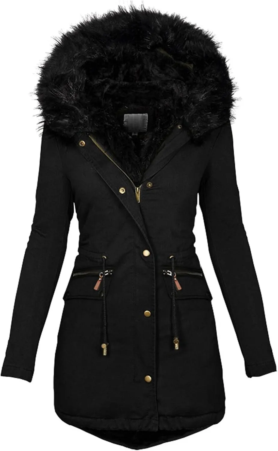 Womens Coats Winter Hoodie Mid Length Hoodie Long Sleeved Top Winter Coat Puffer Coat Winter Coats For Women Plus