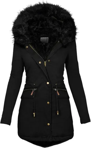 Womens Coats Winter Hoodie Mid Length Hoodie Long Sleeved Top Winter Coat Puffer Coat Winter Coats For Women Plus