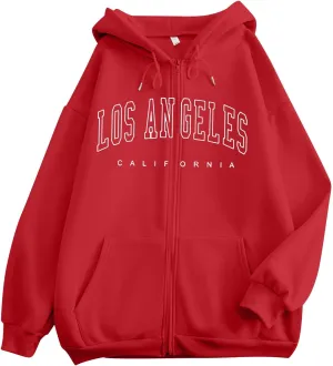 Women's Cute Hoodies Graphic Preppy Sweatshirts for Teen Girls Long Sleeve Pullovers Fall Outfits with Pockets