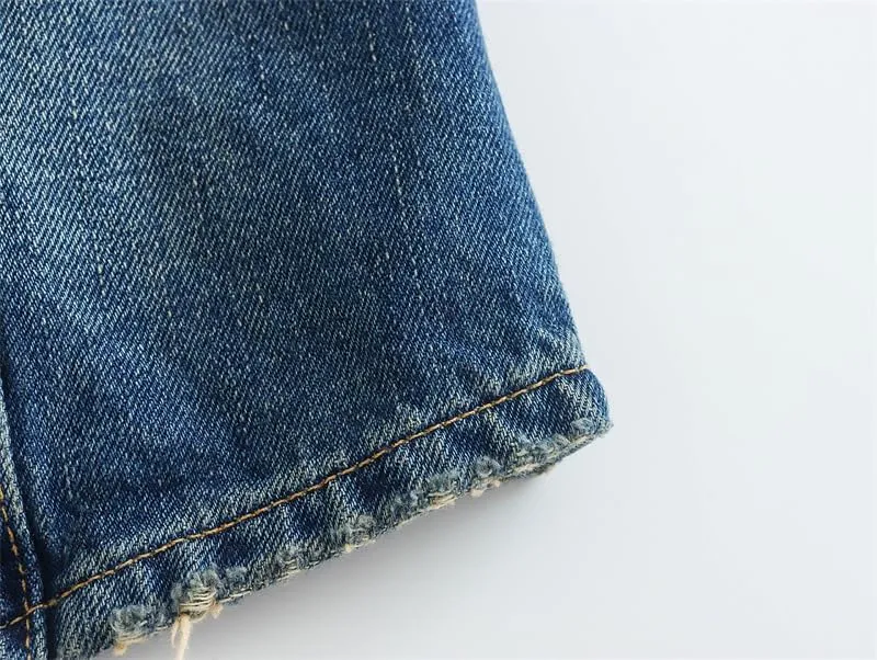 Women's Denim Vest Sleeveless Jean Jacket Top for Women - Fashionable Waistcoat with Denim Vest Top for Women-A