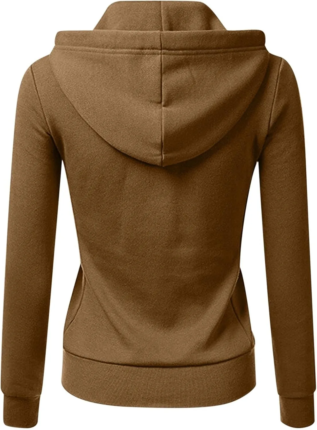 Womens Fleece Oversized Hoodie Solid Casual Long Sleeve Drawstring Pockets Hood Pullover Top Sweatshirts