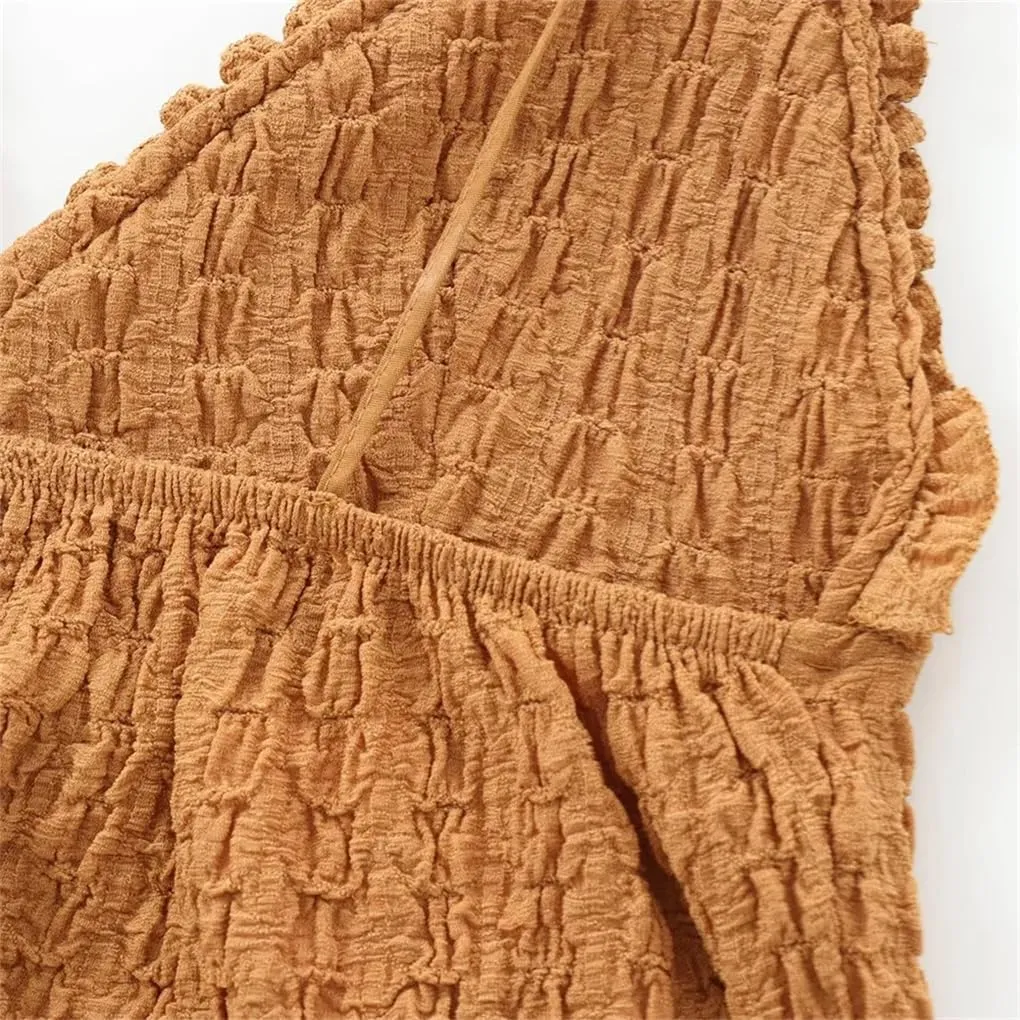 Women's Layered Bow Textured Camisole Top