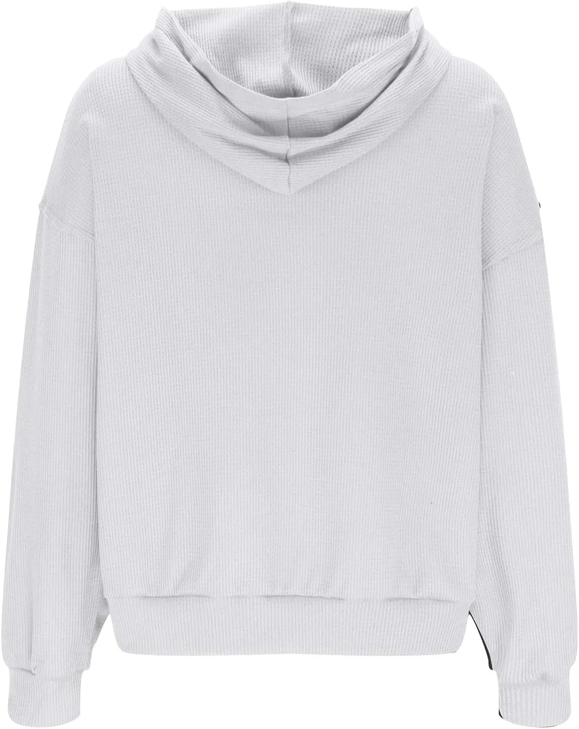 Womens Oversized Hoodies Fall Fashion 2023 Waffle Knit Long Sleeve Hooded Sweatshirt Casual Loose Pullover Sweaters